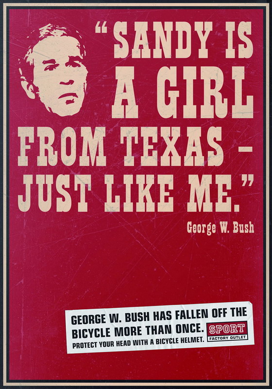 Джордж Буш младший (George W. Bush) в мировой рекламе