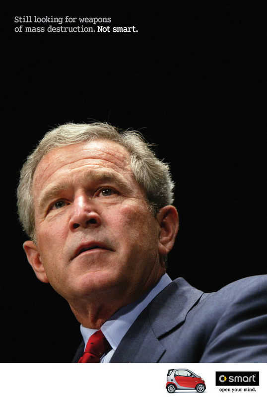 Джордж Буш младший (George W. Bush) в мировой рекламе