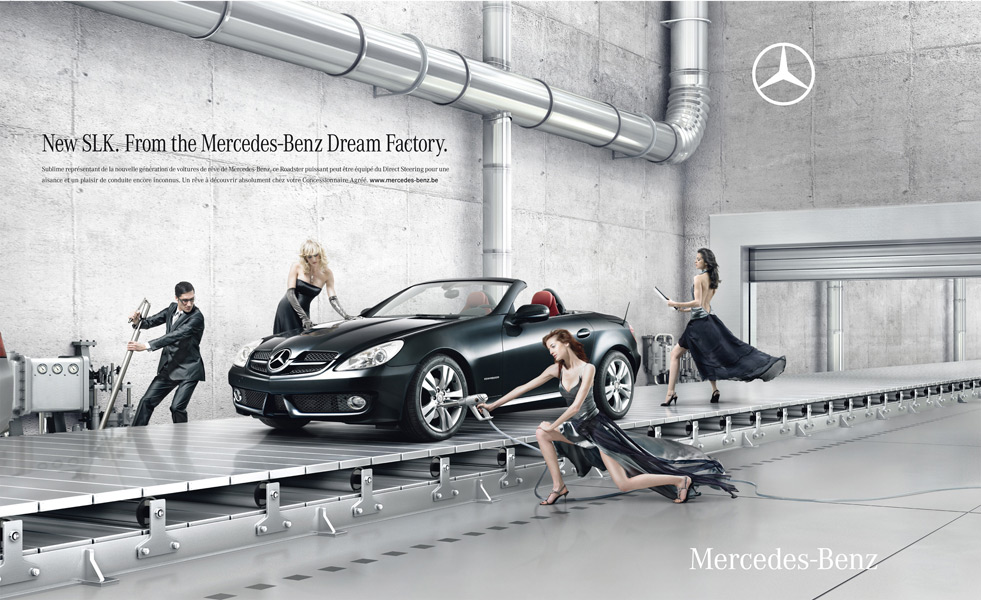 Фабрика грёз Mercedes. Реклама для самцов.