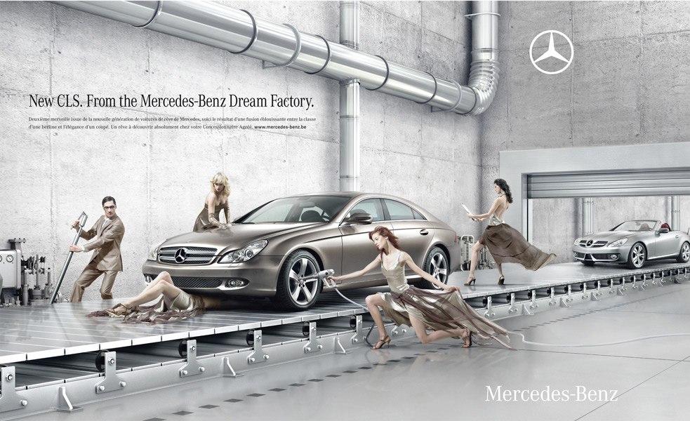 Фабрика грёз Mercedes. Реклама для самцов.